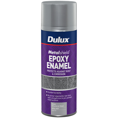Dulux 300g Metalshield Epoxy Enamel Gloss Spray Paint Structural