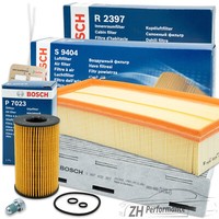 Bosch Inspektionspaket Filter Satz Set Aktivkohle VW Touran 2.0 TDI Bis 05/2013