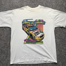 Camiseta de colección Terry Labonte Kellogs Corn Flakes 1991 carreras #5 logotipo LG parte delantera trasera