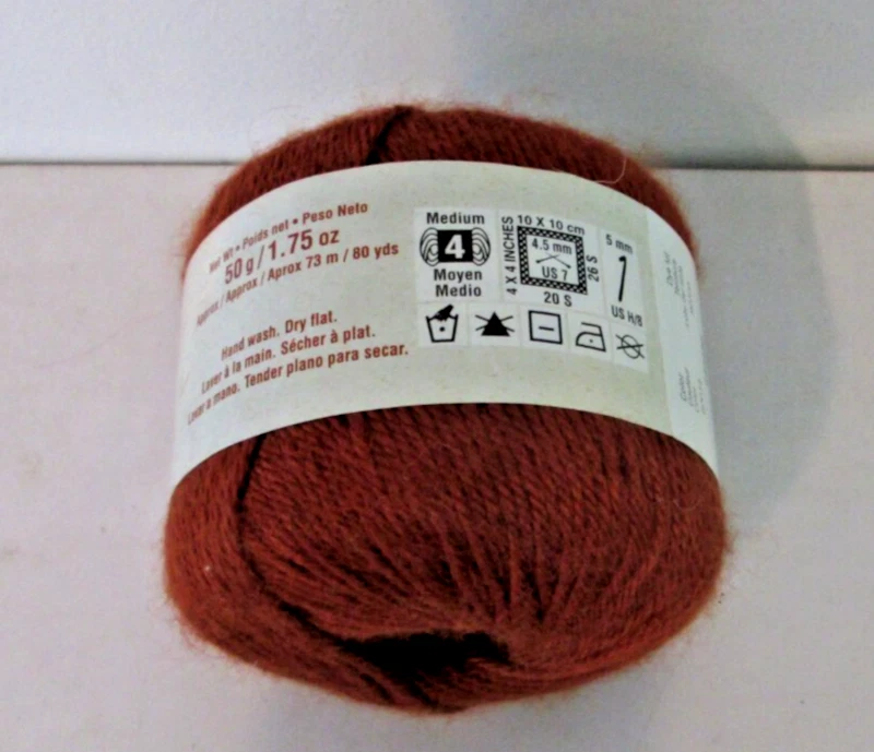 1 Ball Patons Angora Bamboo Yarn #90018 Sienna Bronze #4 Bamboo Wool 50g  1.75oz - Image 2 of 3