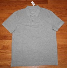 Mens Banana Republic Pique Cotton Polo Shirt BR Monogram Logo CHOICE Of 4 Colors