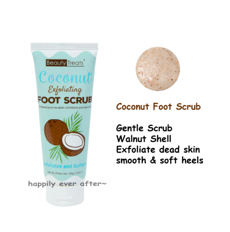Beauty Treats Coconut Foot Scrub & Collagen Foot Cream Set, Foot Care Set 2 PCs! eBay