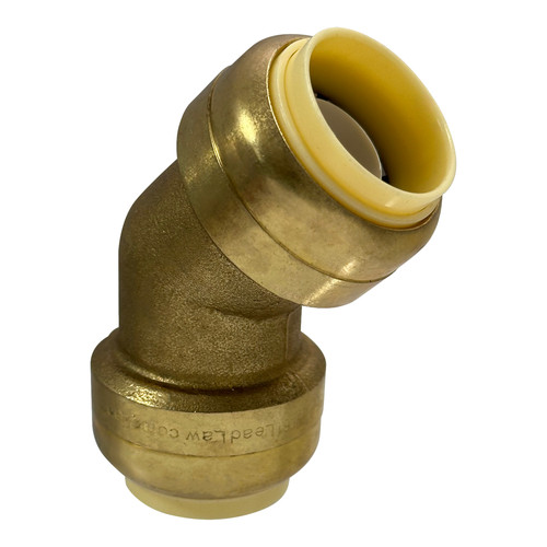 1-100 Pack XFITTING 3/4" X 3/4" Push Fit 45 Degree Elbow Fittings - Lead Free