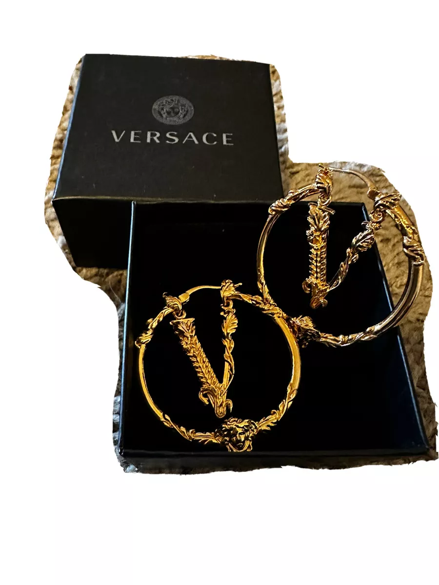 Versace virtus earrings deals