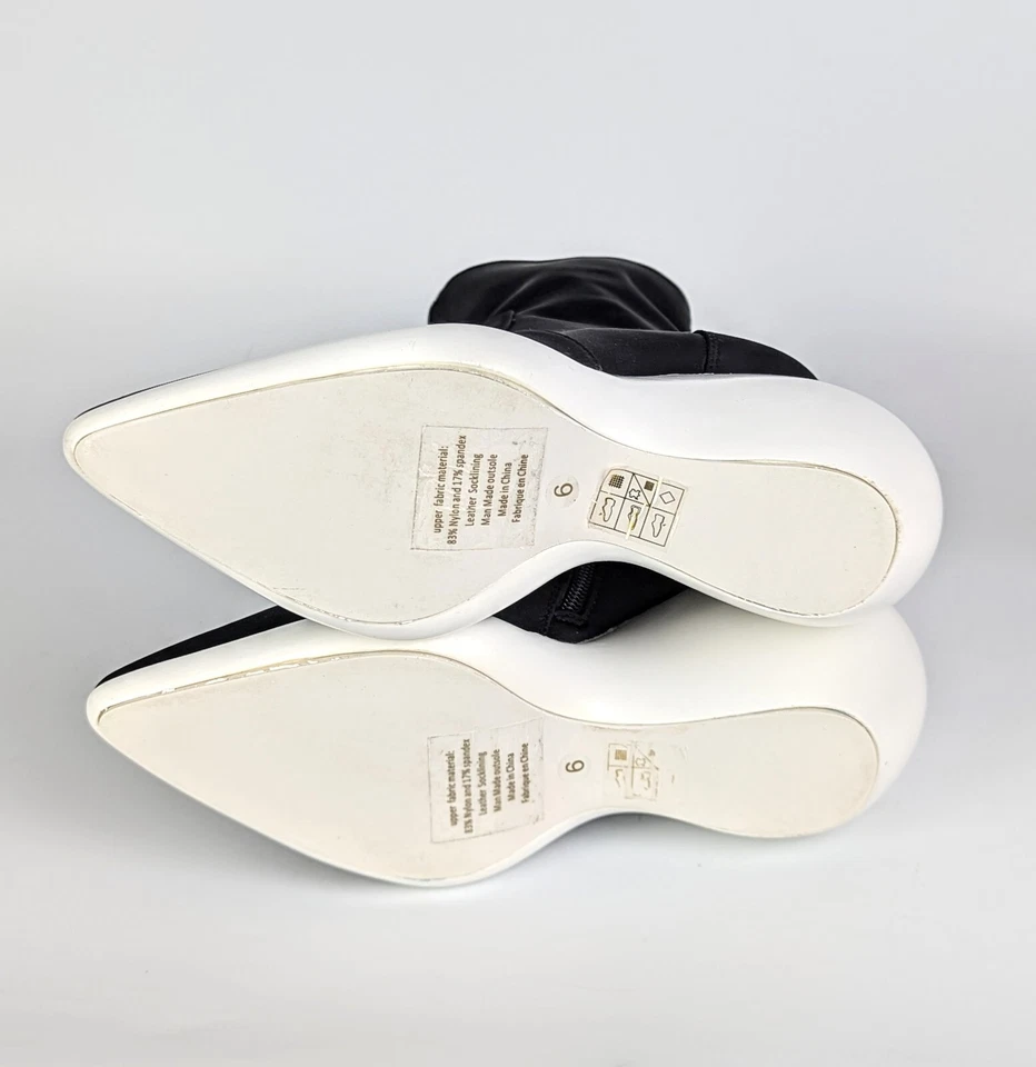 NUEVO Botines Jeffrey Campbell Lita negros con plataforma blanca EU 36.5 US 6 Foto 4 de 4