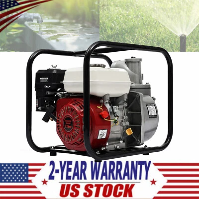 TBVECHI 4 Stroke 7.5HP Gasoline Water Pump 3" Portable Gas-Powered Semi-Trash Water Pump