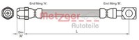 Metzger 4111436 Bremsschlauch FüR Mini