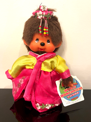 Monchhichi World Korea Chimachogori Girl Monchichi Sekiguchi 20cm