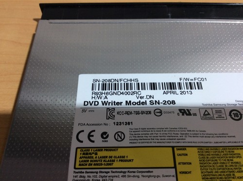 DVD Writer SN-208DN/FCHHS für Laptop, - Afbeelding 4 van 9