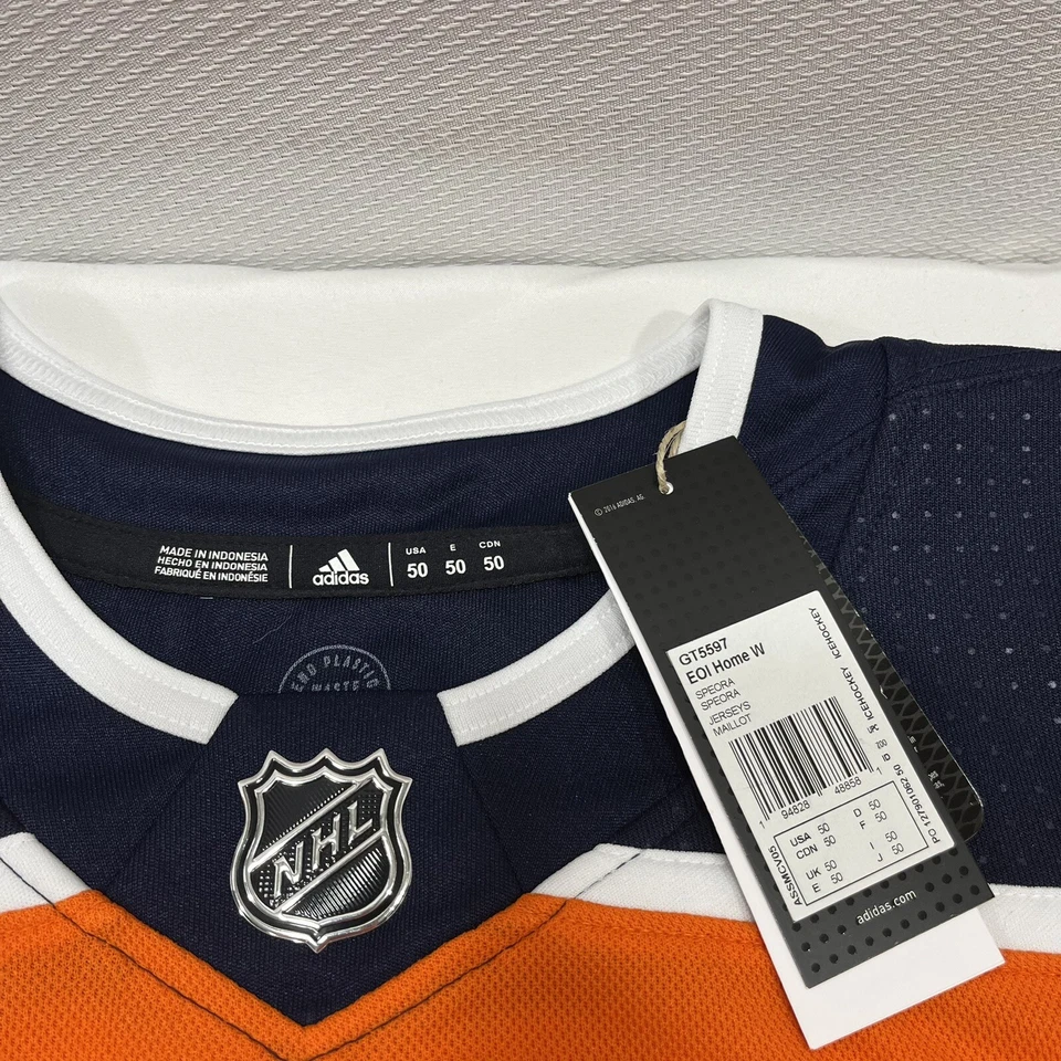 Edmonton Oilers NHL Adidas Sz. 50 Authentic Hockey Jersey Fight Strap #00 Wilson - Image 4 of 4