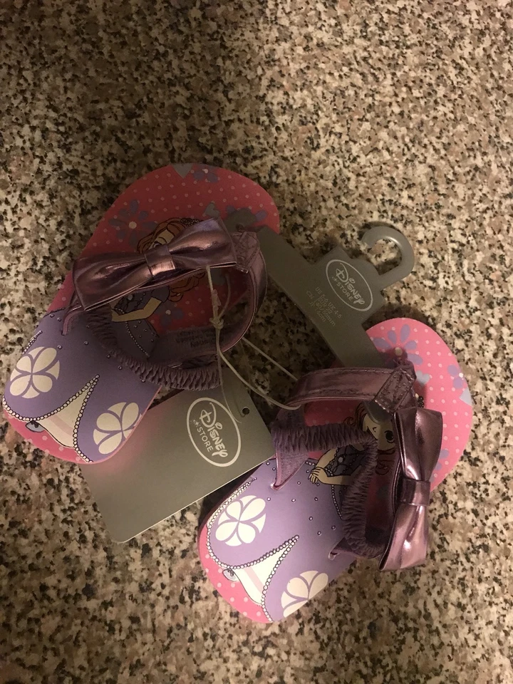 Nuevo Disney Store Sofía Las Primeras Sandalias Zapatos Niñas Chanclas Talla 5/6 Foto 2 de 4