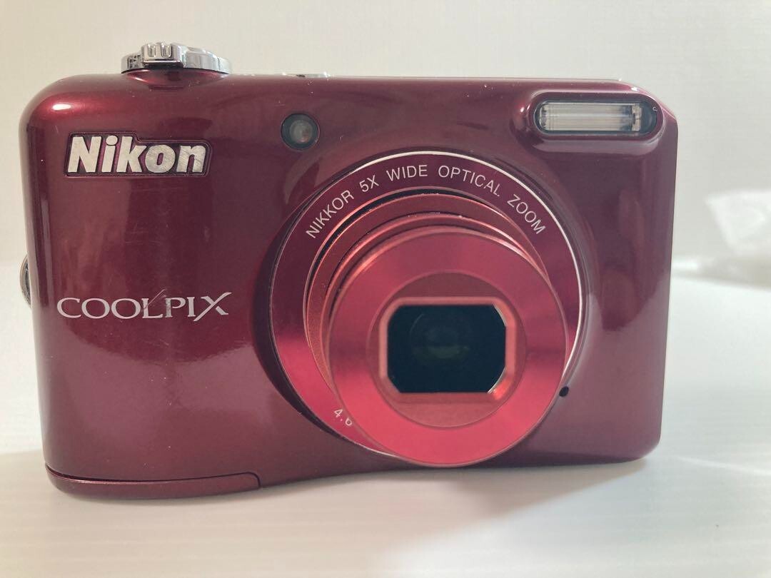 美品 単三電池駆動 Nikon COOLPIX L28 レッド レトロ t64 Amazon | Nikon デジタルカメラ COOLPIX L28 有効画素数2005万