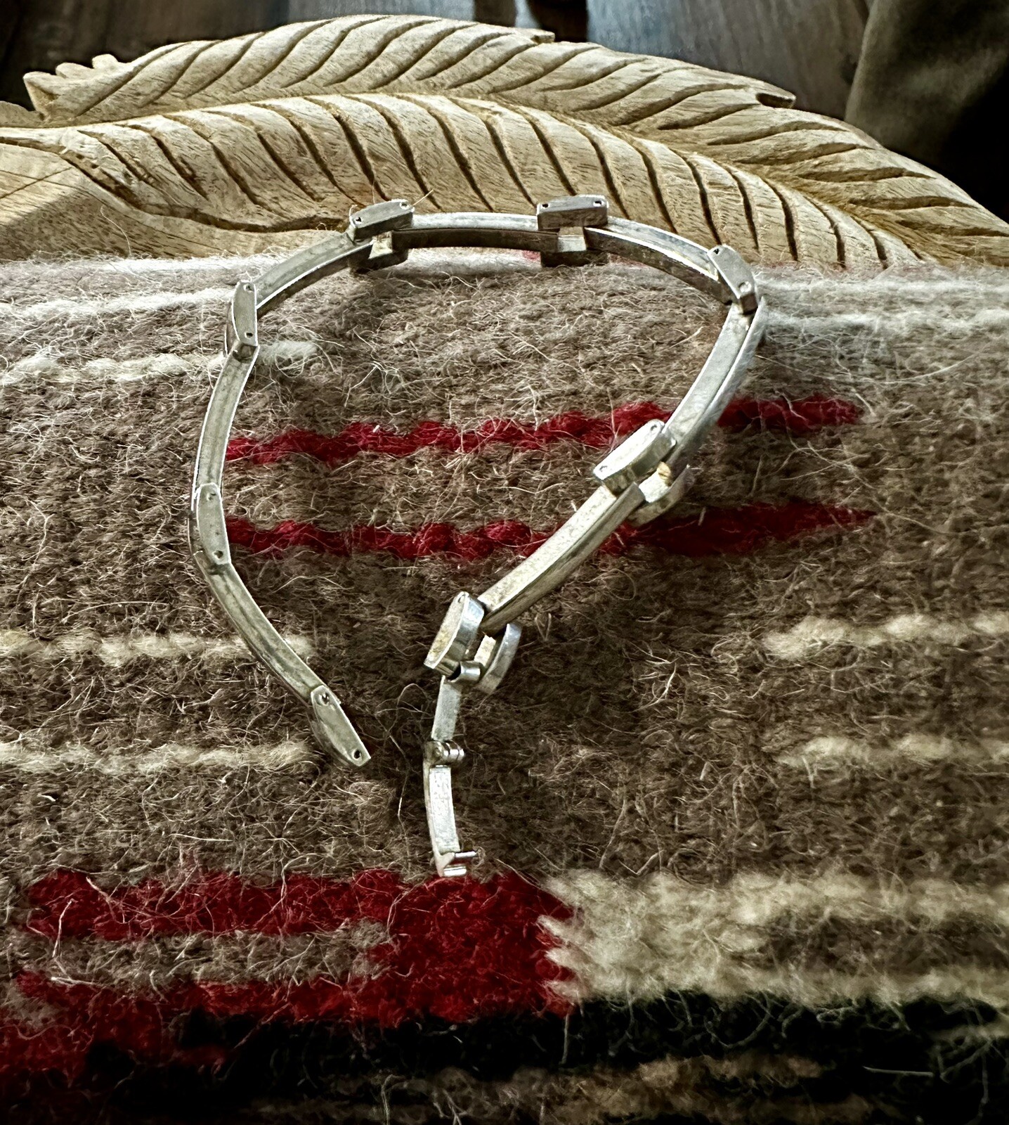 DESIGNER SOLID STERLING SILVER LINK BARS BRACELET - image 4