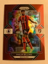 2022-23 Panini Prizm Premier League Red Philip Billing /149 #218 AFC Bournemouth