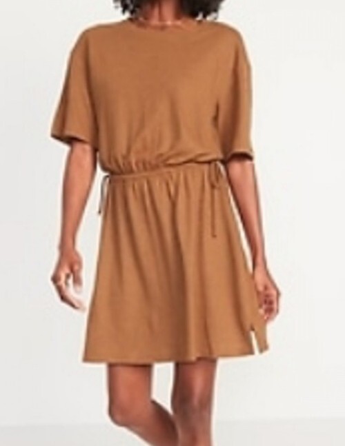 chinese dress ladies Brown-Linen Halterneck Mini-Dress main image 0