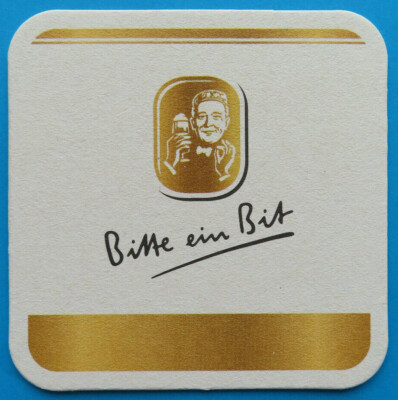 Bierdeckel Bitburger Bitte ein Bit