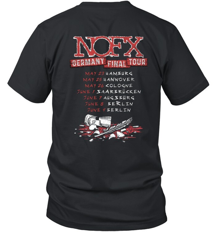 NOFX GERMANY FINAL TOUR Tシャツ 2XL Final Tour Skull T-Shirt – NOFX