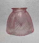 Fenton Glass Blush Pink Lamp Candle Holder Fairy Lamp Shade Only Fit 3.75" Base