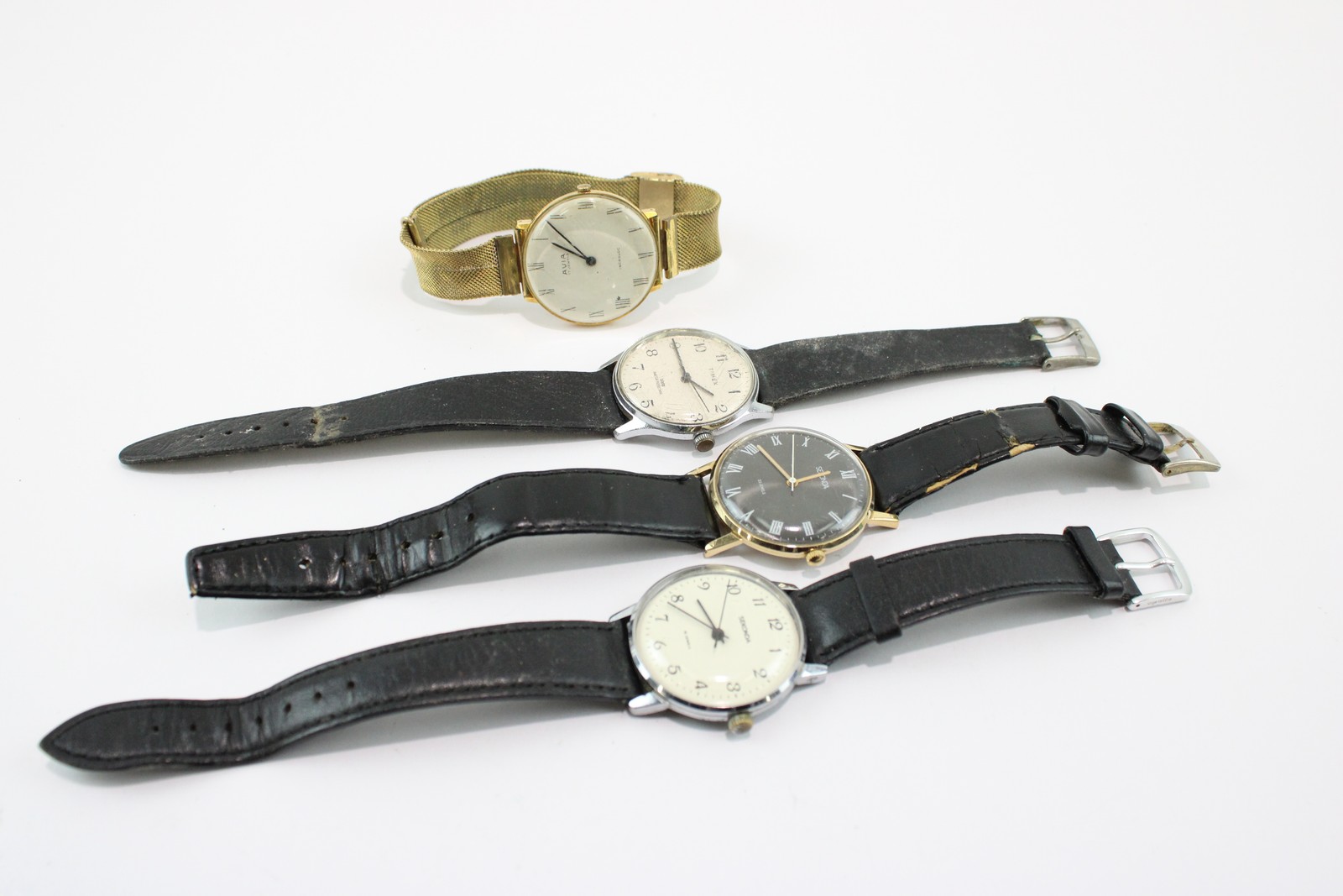 Timex Mechanical Vintage 4 Mens Avia UNTESTED Watches x - vintagewatches.pk