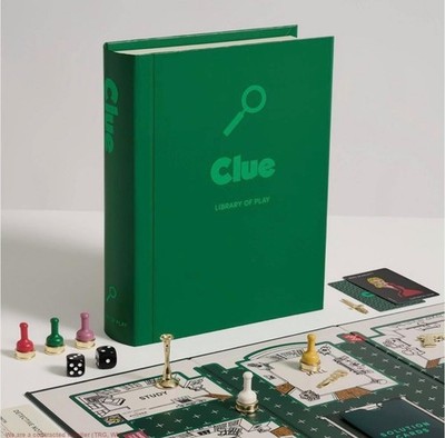 Library of Play : CLUE - 2025 Bookshelf Book Board Game *Rare* *BRAND NEW* 