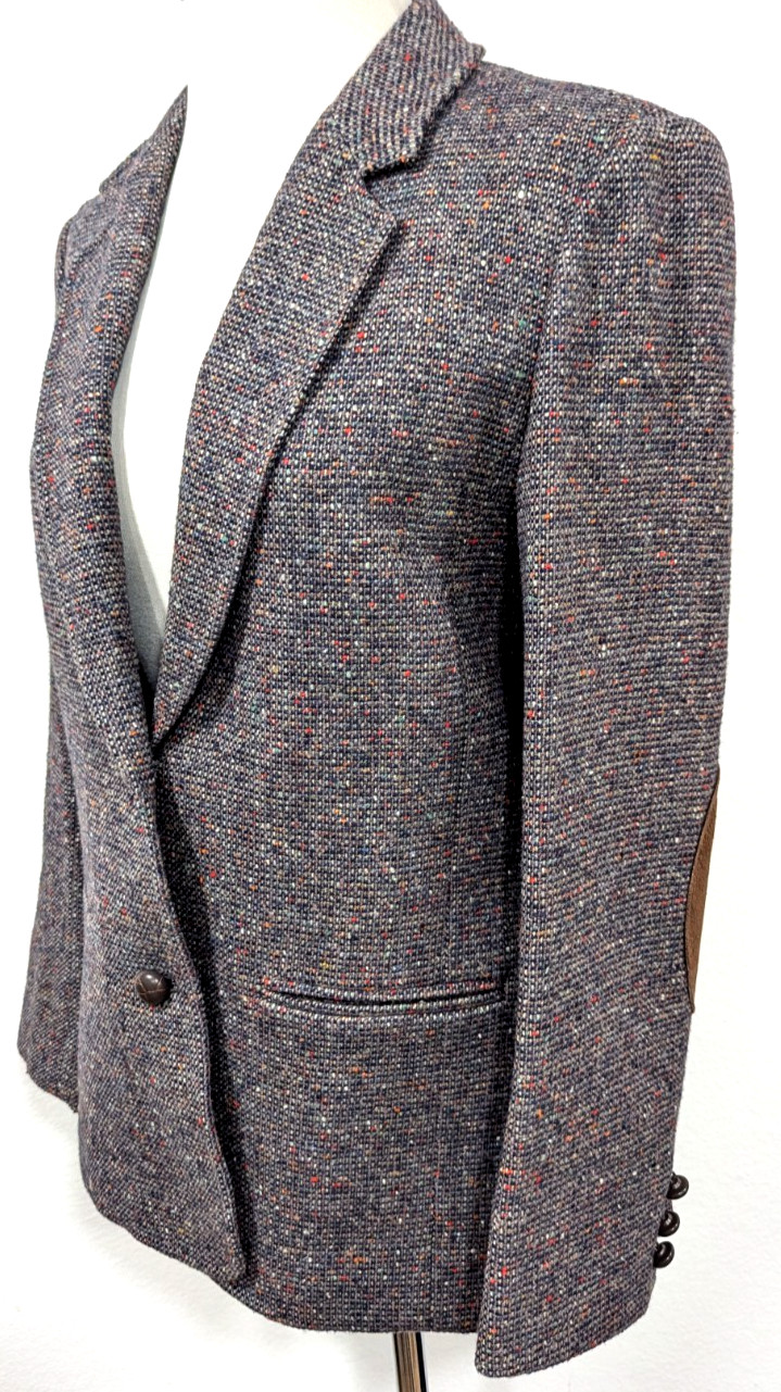 Vtg PENDLETON Blazer Jacket Elbow Patch EQUESTRIA… - image 5