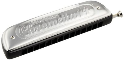 HOHNER CHROMETTA-14 Chromatic Harmonika Chrometta 14 Schwarz C