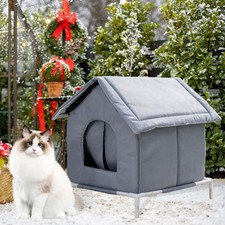 Cat House for Outdoor Cats Feral Cat Shelter Pet House Pet Products Insulated