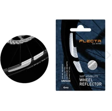 FLECTR 360 WING Wheel Rim Reflector Double Pack 4 Pieces Silver Color Unisize