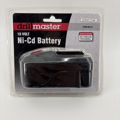#ad Drill Master 18 Volt 1300 mAh NiCd Battery BRAND NEW Sealed 68413 $59.99