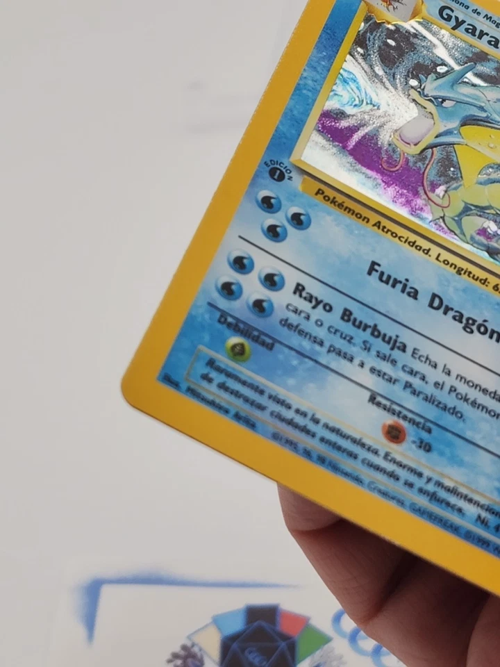 Gyarados 6/102 MISCUT SPANISH 1ST EDITION WOTC POKEMON Base Set *CCGHouse* SA - Image 4 of 4