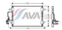 AVA Clever Choice Kondensator, Klimaanlage AI5175 FüR Audi