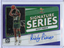 Ricky Pierce 2020-21 Donruss Optic Signature Series Purple Holo Autograph SS-RPI