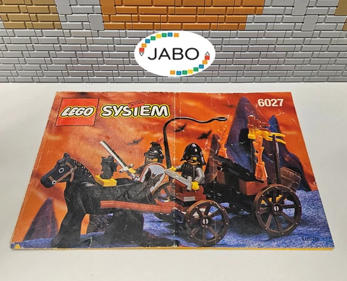 (OK O3/31) Lego Castle Instructions 6027 Bat Lord's Catapult