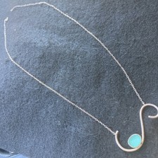 Sterling Silver Sea Glass Necklace