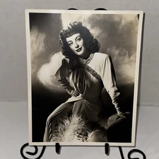 Vintage Joan Crawford Photo By Bert Six Warner Bros Double Weight 1940s Portrait