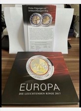 9 X EUROPA = DIE LEUCHTENDEN RINGE 2017 OHNE Goldm&uuml;nze