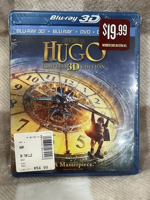 Hugo (Blu-ray/DVD, 2012, 3-Disc Set) Limited 3D Edition Sealed
