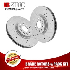 Front Brake Rotor For 2018 2019-2022 Volkswagen Atlas/Atlas Cross Sport Teramont