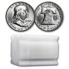 1952-D Franklin Half Dollar 20-Coin Roll BU