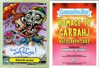 2025 GARBAGE PAIL KIDS HOMAGE to GARBAHJ ADAM BOMB ARTIST AUTOGRAPH GARBA-20 *