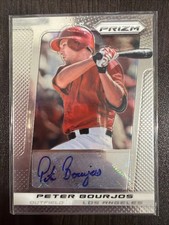 PETER BOURJOS 2013 PANINI PRIZM AUTOGRAPHED SIGNED AUTO BASEBALL CARD WU