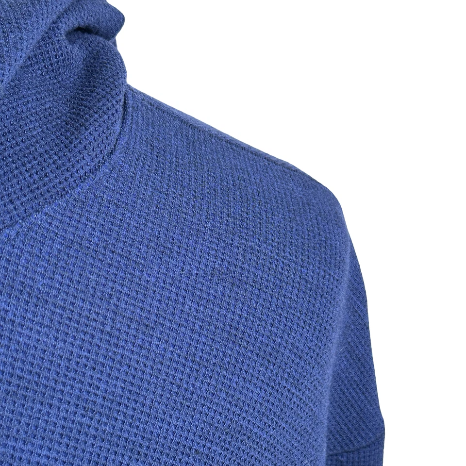 Sudadera con Capucha Lululemon Shift Stitch Para Hombre Grande Azul Tejido Waffle Manga Larga Atletismo Foto 3 de 4
