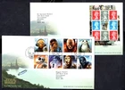 GB - 2017 Star Wars Set + Booklet Pane on 2 x First Day Cover