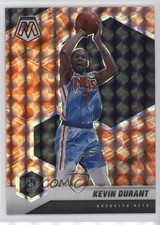 2020-21 Panini Mosaic Reactive Orange Prizm Kevin Durant #7 e9p