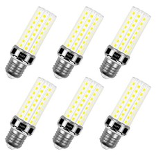 6 Pack LED Corn Light Bulb 200w Equivalent 2500 Lumen 5000K Cool Yellow