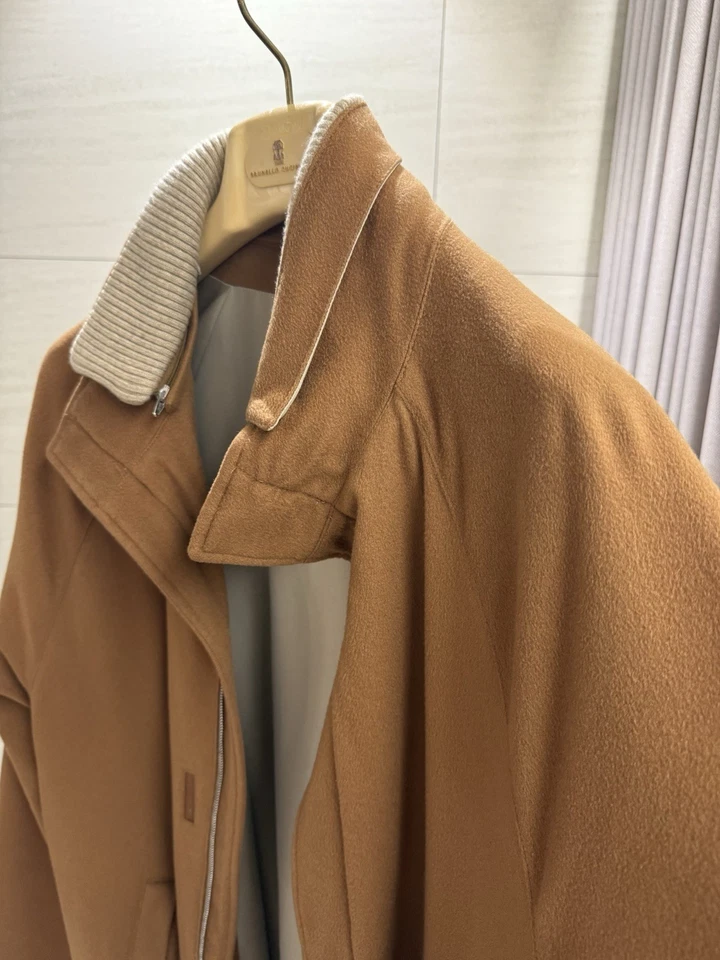 Abrigo Loro Piana Marrón Cachemira Icer Talla Grande Foto 2 de 4