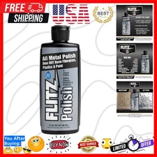 Multi Purpose Metal Polish Liquid - 3.4oz Bottle of -Made Tarnish Remover - F...