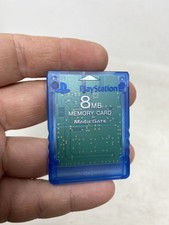 Official OEM Sony Playstation 2 PS2 Blue Memory Card 8MB Magic Gate Tested