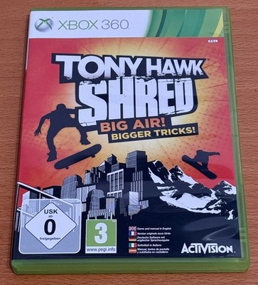 Microsoft Xbox 360 Tony Hawk Shred Big Air! Bigger Tricks! Akzeptabel! PAL XB
