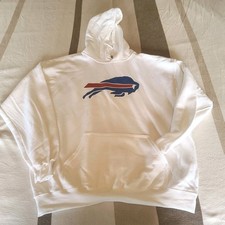 Josh Allen Buffalo Bills White Football Pullover Sweatshirt Hoodie Unisex